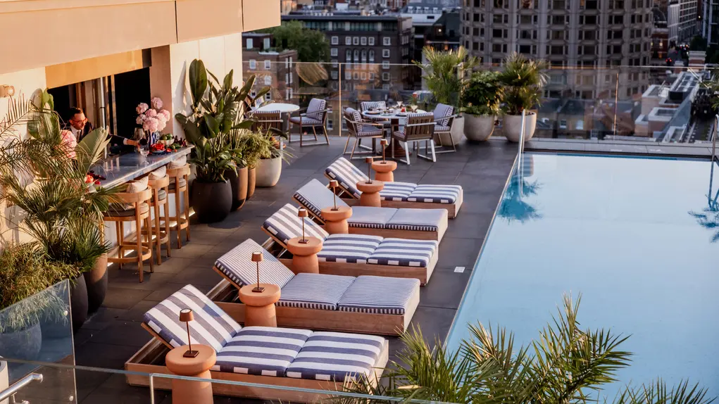 rooftop with pool