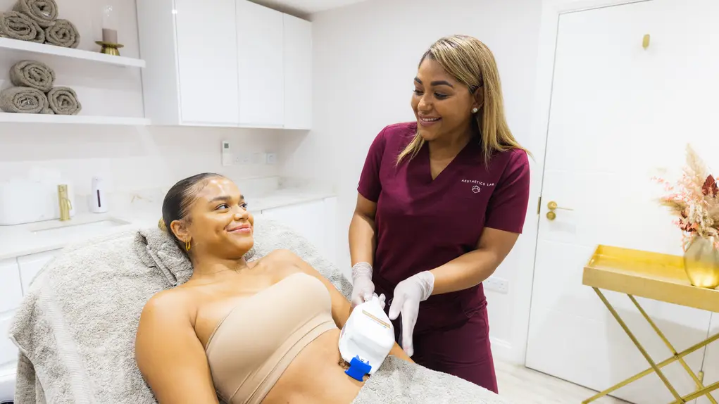 woman doing treatment