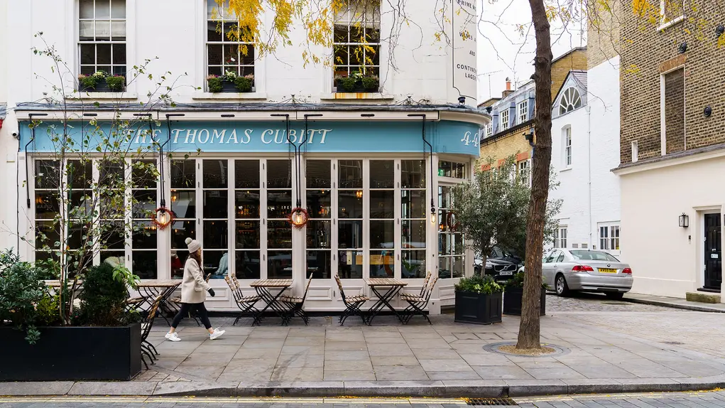 The exterior of The Thomas Cubitt pub 