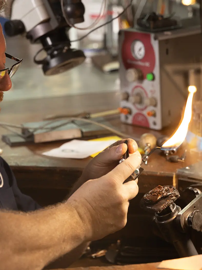 Jewellery being made