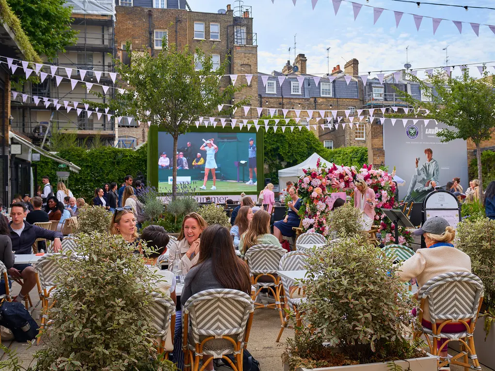 Screen showing Wimbledon at A Summer of Sport
